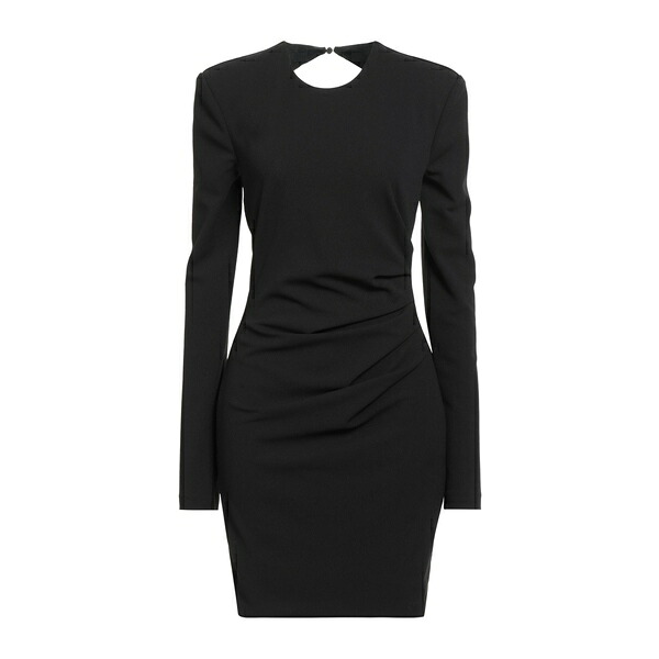 【送料無料】 アニエバイ レディース ワンピース トップス Mini dresses Black|asty