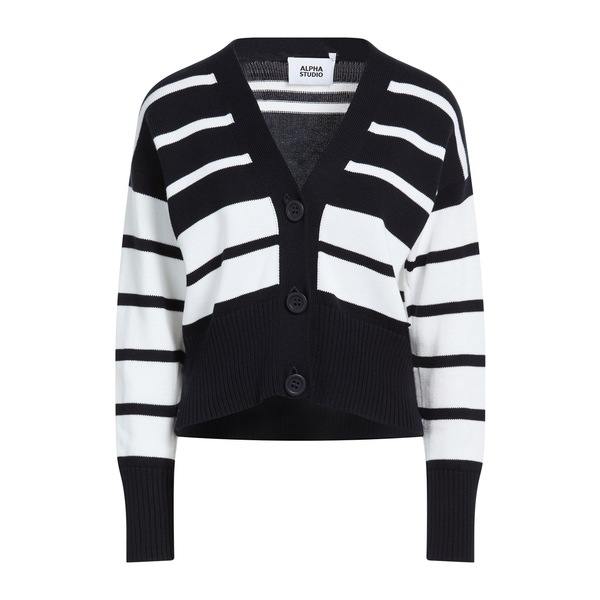 【貨物輸送無料】 アルファス テューディオ レディース ジレー アウター Cardigans Blue