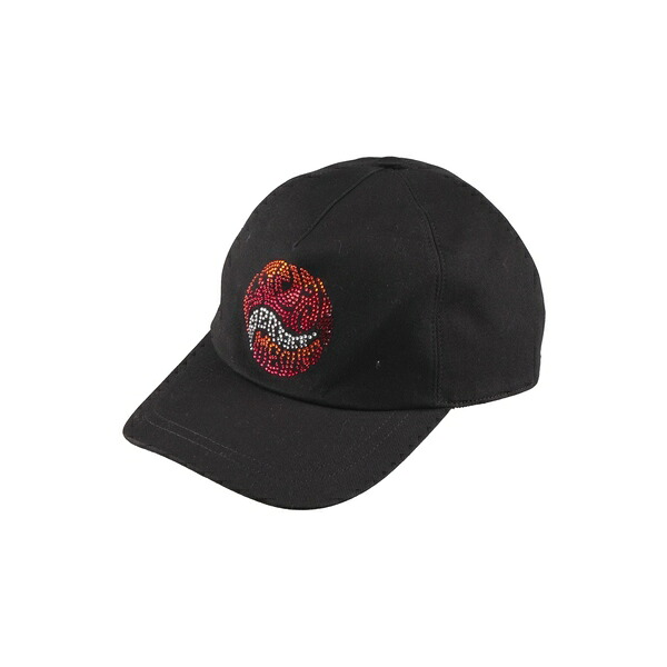【貨物輸送無料】 ヴェルサーチ レディース 鳥打ち帽 付属物 Hats Black