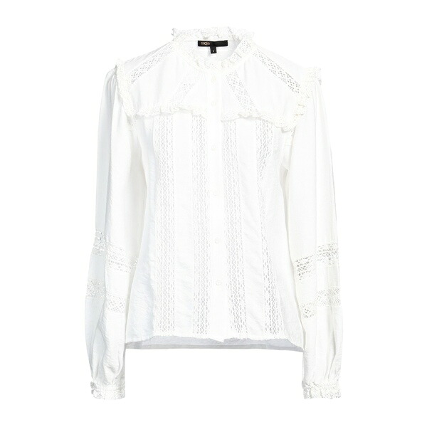【送料無料】 マージュ レディース シャツ トップス Shirts White|asty