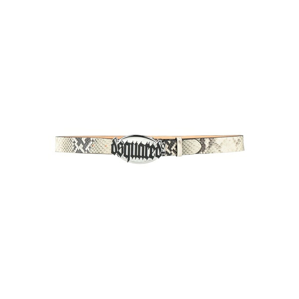 【貨物輸送無料】 ディースクエアード レディース 胴締め 付属物 Belts White レディースベルト-ベルト・サスペンダー