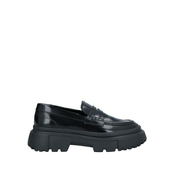 【貨物輸送無料】 ホー火器 レディース スリッポン・ローファー シューズ Loafers Black