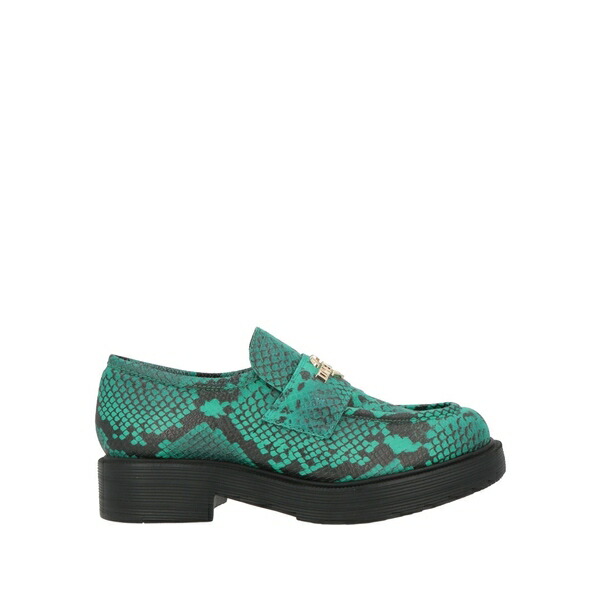 【貨物輸送無料】 モスキーノ レディース スリッポン・ローファー シューズ Loafers Green