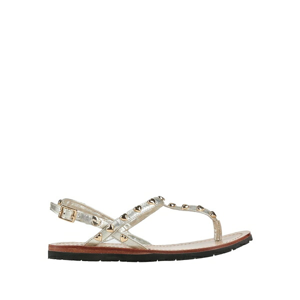 【送料無料】 モスキーノ レディース サンダル シューズ Thong sandals Metallic|asty