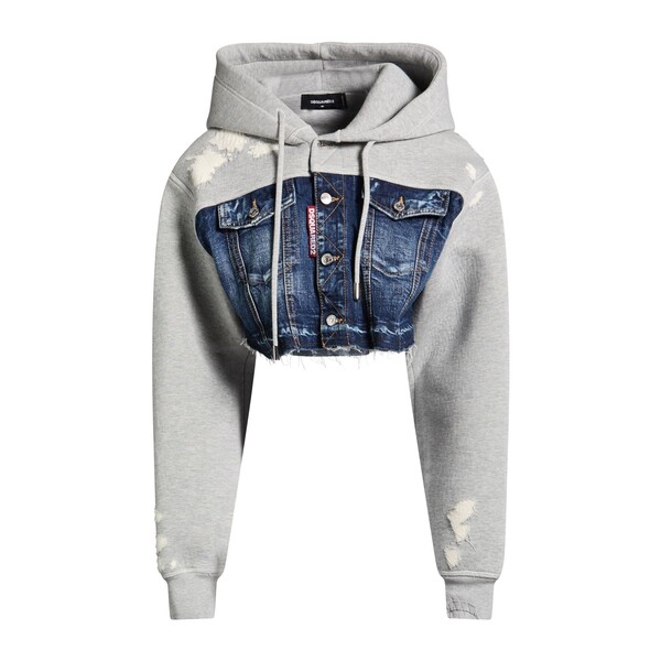 【貨物輸送無料】 ディースクエアード レディース 上衣＆上衣 アウター Jackets Grey
