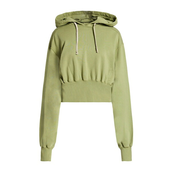 【貨物輸送無料】 リックオウエンス レディース パーカー・スウェットシャツ アウター Sweatshirts Green