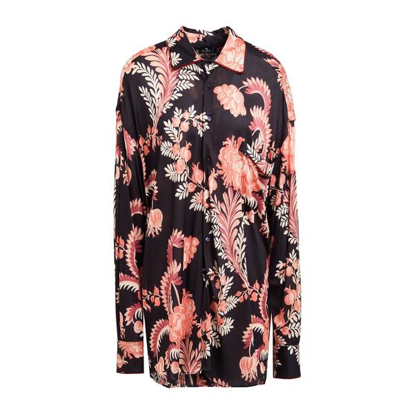 【送料無料】 エトロ レディース シャツ トップス Shirts Black|asty