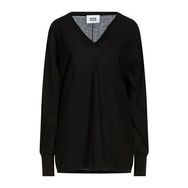 【送料無料】 アルファス テューディオ レディース ニット\u0026セーター アウター Sweaters Black