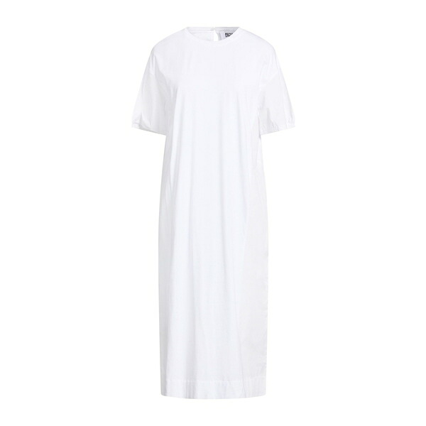 【送料無料】 アルファス テューディオ レディース ワンピース トップス Midi dresses White|asty
