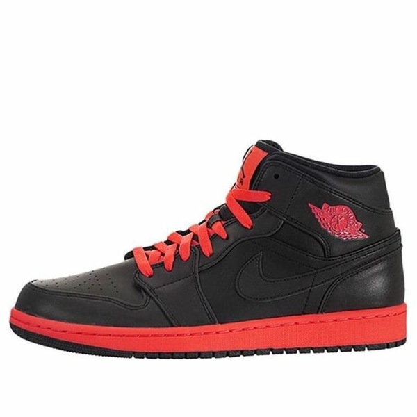 Jordan ジョーダン メンズ スニーカー 【Air Jordan 1 Retro Mid \u0027Black Infrared\u0027 554724-043】  大いさ US_11(29.0糎)