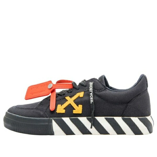 Off-White 象牙色 メンズ スニーカー 【Off-White Vulcanized Low Canvas \u0027Black Orange White\u0027 OMIA085S23FAB0011020】  大きさ US_7(25.0珊)