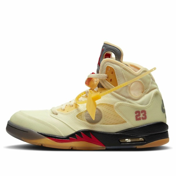Jordan ジョーダン メンズ スニーカー 【Air Jordan 5 x Off-White SP \u0027Sail\u0027 DH8565-100】  大きさ US_6(24.0糎)