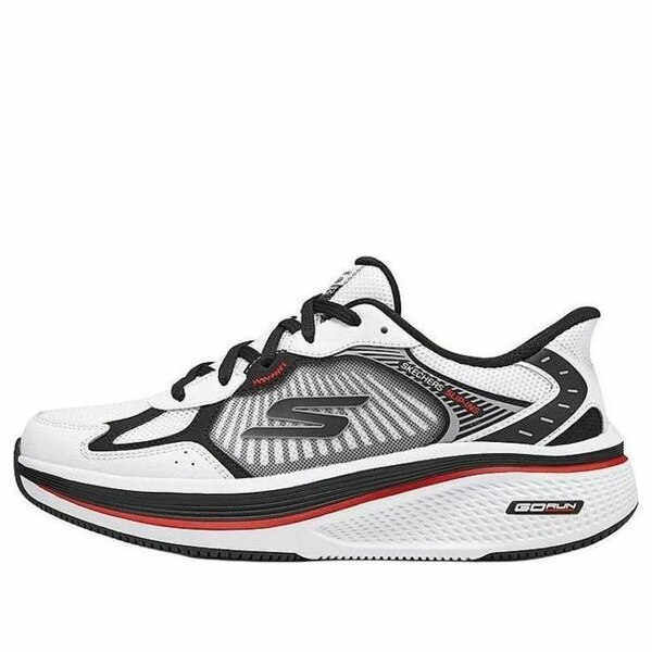 Skechers スケッチャーズ メンズ スニーカー 【Skechers Go Run Elevate 2.0 Slip Ins 'White Black' 220854-WBK】 サイズ US_8(26.0cm)｜asty