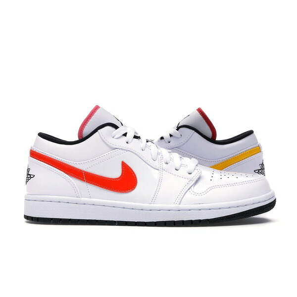 Jordan ジョーダン メンズ スニーカー 【Jordan 1 Low White Multi-Color】 サイズ US_8.5(26.5cm) White/Multi-Color-Black|asty