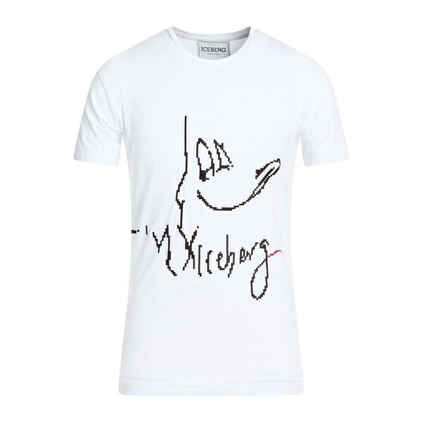 【送料無料】 アイスバーグ メンズ Tシャツ トップス T-shirts White