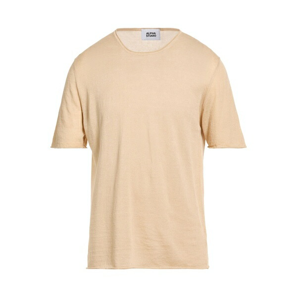 【貨物輸送無料】 アルファス テューディオ メンズ 編み物\u0026プルオーバー アウター Sweaters Beige