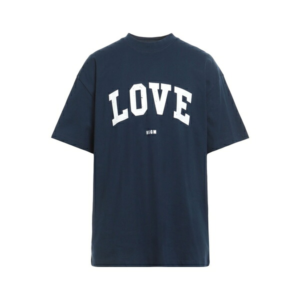 【送料無料】 エムエスジイエム メンズ Tシャツ トップス T-shirts Blue