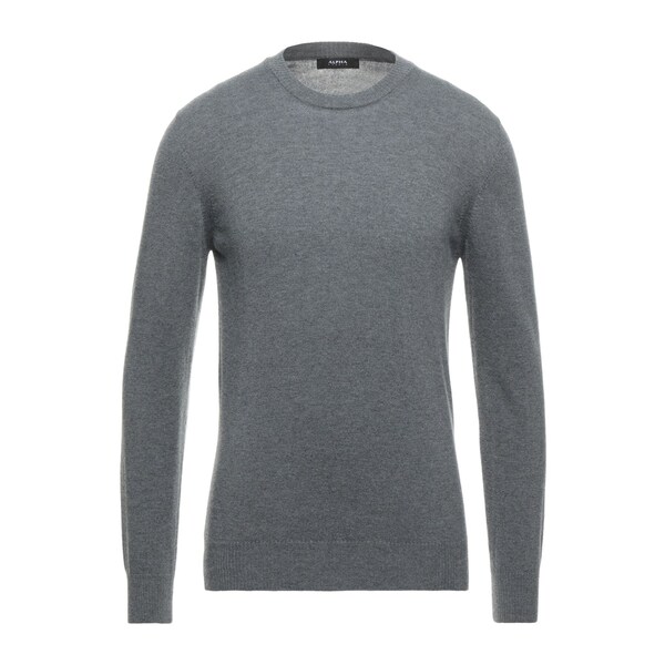 【貨物輸送無料】 アルファス テューディオ メンズ 編み物\u0026プルオーバー アウター Sweaters Grey