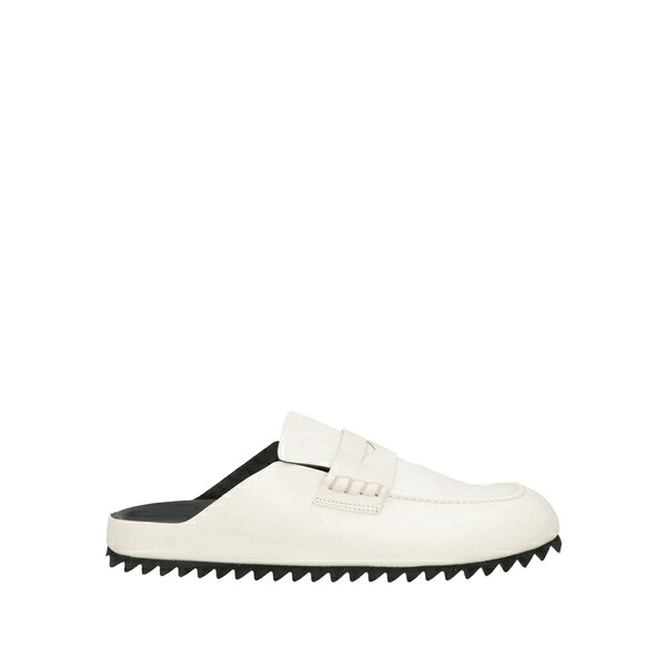 【貨物輸送無料】 オフィシンクリエイティブ メンズ サンダル シューズ Mules \u0026 Clogs White