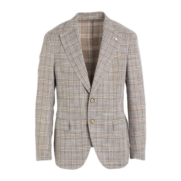 【送料無料】 ルイジ・ビアンキ・マントヴァ メンズ ジャケット＆ブルゾン アウター Blazers Grey