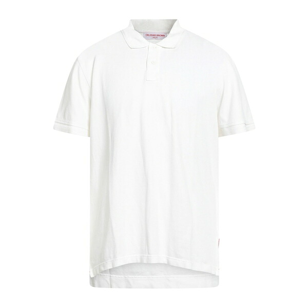 【送料無料】 オールバー ブラウン メンズ Tシャツ トップス Polo shirts White