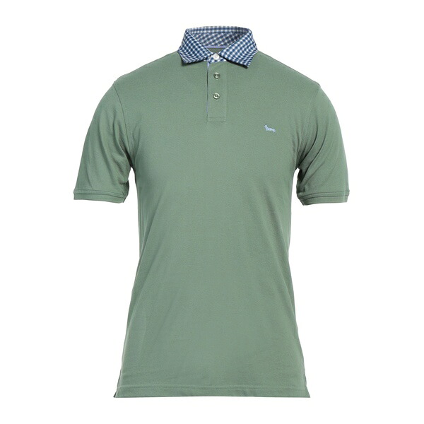 【送料無料】 ハーモント & ブレイン メンズ Tシャツ トップス Polo shirts Green