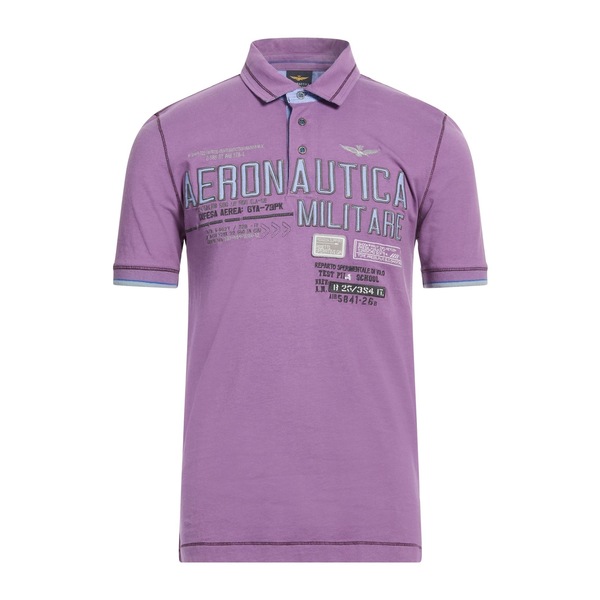 【送料無料】 アエロナウティカ ミリターレ メンズ Tシャツ トップス Polo shirts Purple 19,066円