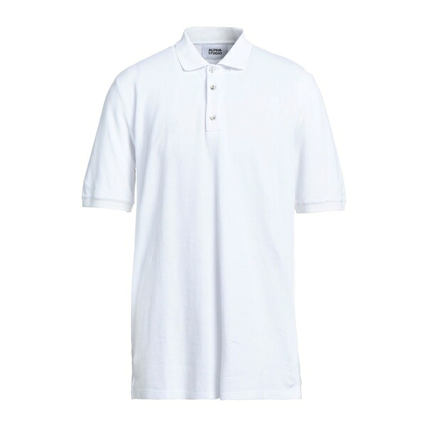 【送料無料】 アルファス テューディオ メンズ Tシャツ トップス Polo shirts White 10,136円