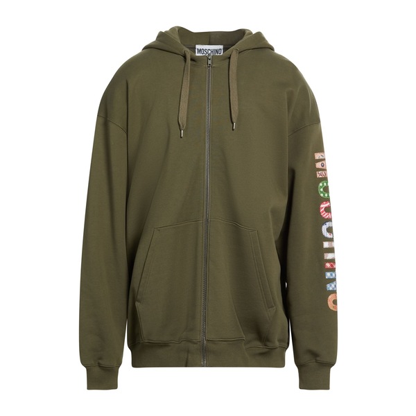 【送料無料】 モスキーノ メンズ パーカー・スウェットシャツ アウター Sweatshirts Green｜asty 68,640円