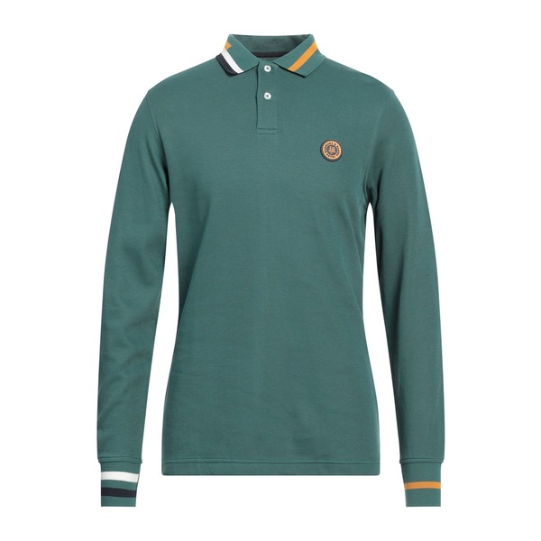 【送料無料】 ハーモント & ブレイン メンズ Tシャツ トップス Polo shirts Green