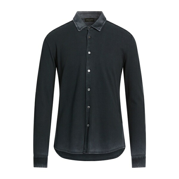【送料無料】 ロベルトコリーナ メンズ シャツ トップス Shirts Black|asty