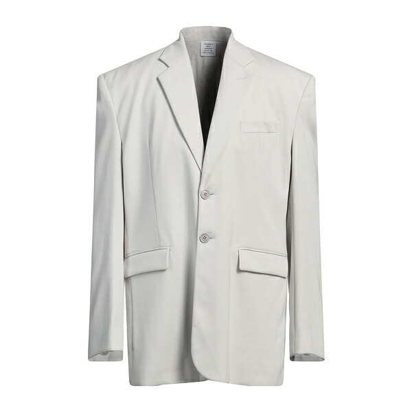 【送料無料】 ヴェトモン メンズ ジャケット＆ブルゾン アウター Blazers Grey