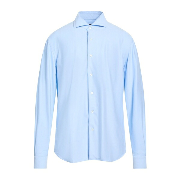 【送料無料】 フェデーリ メンズ シャツ トップス Shirts Azure|asty