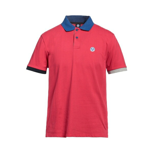 【送料無料】 ノースセール メンズ Tシャツ トップス Polo shirts Red