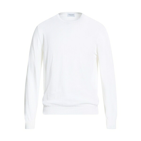 【貨物輸送無料】 ヘリテージ メンズ 編み物\u0026プルオーバー アウター Sweaters White