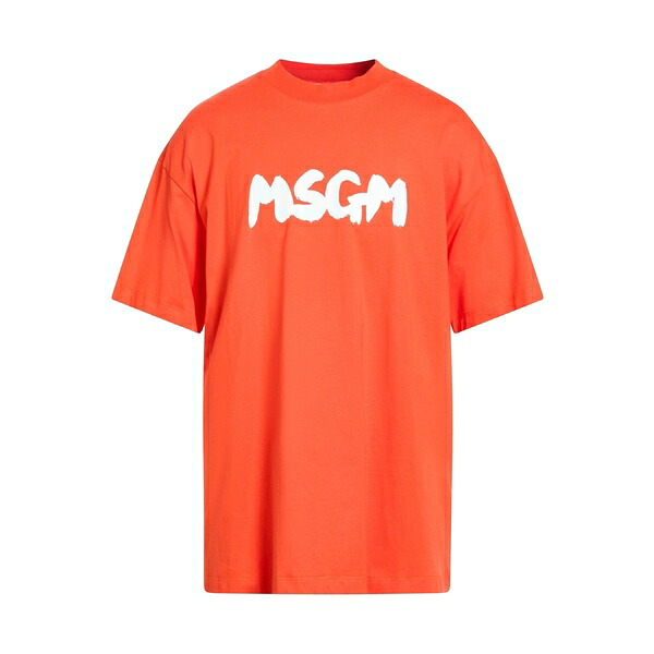 【送料無料】 エムエスジイエム メンズ Tシャツ トップス T-shirts Orange