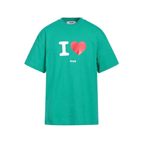 【送料無料】 エムエスジイエム メンズ Tシャツ トップス T-shirts Green