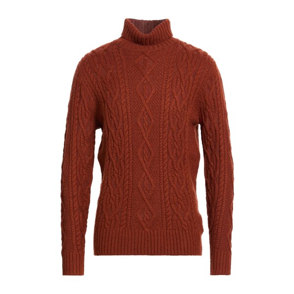 【送料無料】 ヴェルナ メンズ ニット&セーター アウター Turtlenecks Brown