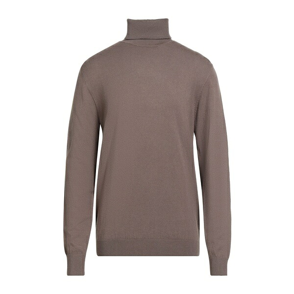 【貨物輸送無料】 バーバティー メンズ 編み物\u0026スウェーター アウター Turtlenecks Brown ニット・セーター-トップス
