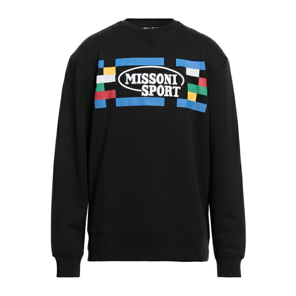 【送料無料】 ミッソーニ メンズ パーカー・スウェットシャツ アウター Sweatshirts Black