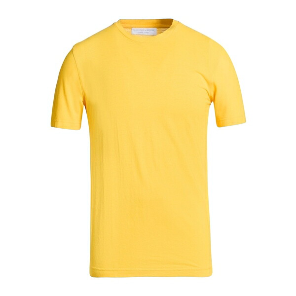 【送料無料】 フィリッポ デ ラウレンティス メンズ Tシャツ トップス T-shirts Yellow
