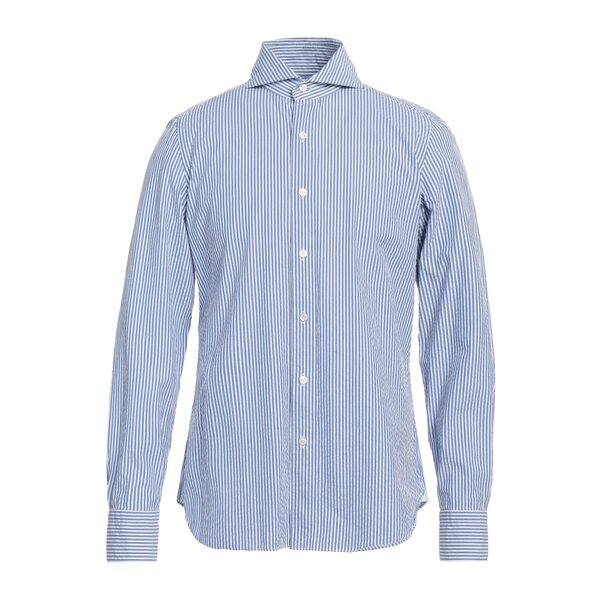 【送料無料】 フィナモレ 1925 メンズ シャツ トップス Shirts Azure