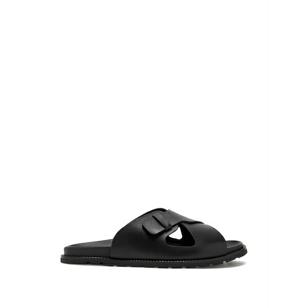 バレット メンズ サンダル シューズ Crisscross buckled sandals Black