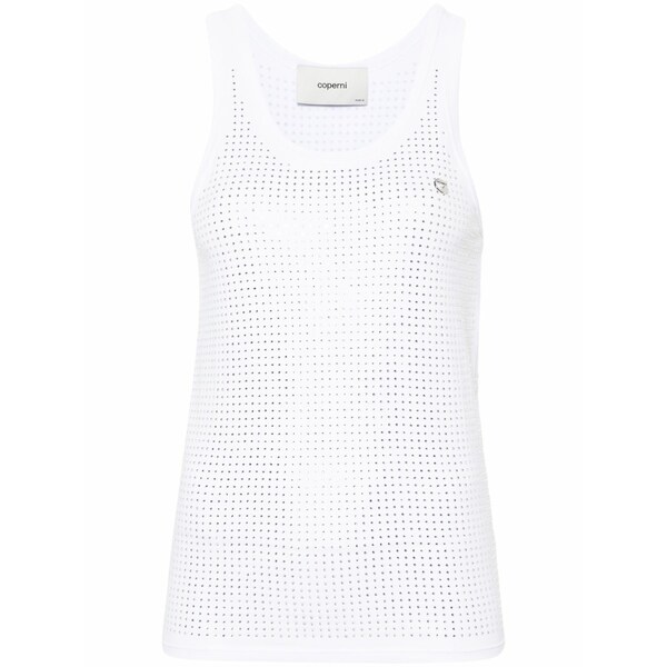 コペルニ レディース プルオーバー トップス Rhinestone-embellished top White