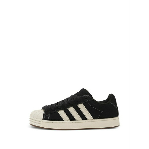 アディダス レディース スニーカー シューズ Superstar st three-stripe sneakers Black｜asty