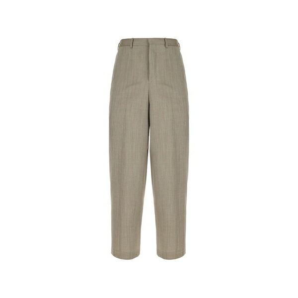PTトリノ メンズ 心地好いズボン下 ボトムス Buttoned tailored trousers Neutrals