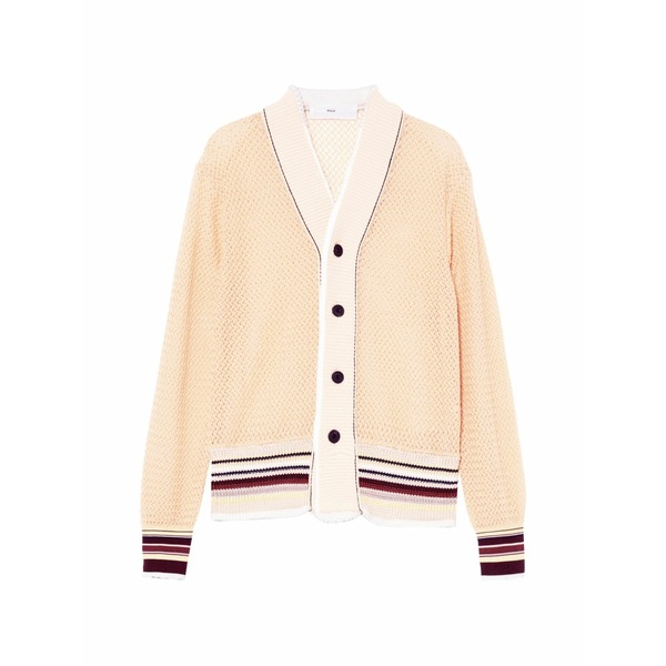 トゥーガ ピューラ レディース ジレー アウター V-neck striped-hem cardigan Neutrals