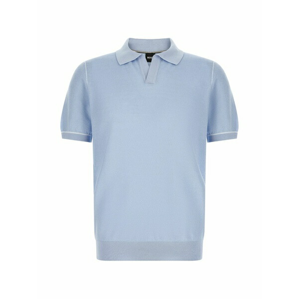 元締め メンズ スポーツシャツ トップス H-narciso polo shirt Blue