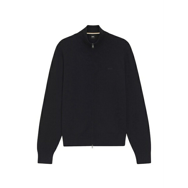 ボス メンズ ニット\u0026セーター アウター Upalano zip-up sweater Black