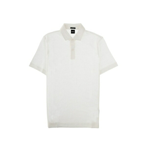 元締め メンズ スポーツシャツ トップス Short sleeve polo shirt White